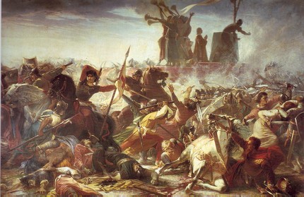 «Битва при Леньяно». Амос Кассиоли (1832-1891)