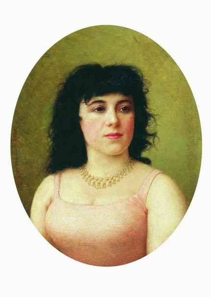 Ф. Бронников. Портрет итальянской балерины Вирджинии Цукки (1889).