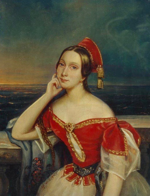 Портрет Марии Тальони. Неизвестный художник. Из коллекции Театрального музея имени А. А. Бахрушина