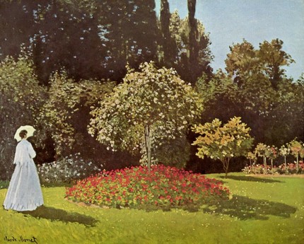 Клод Моне. «Дама в саду» (ок. 1867). Эрмитаж