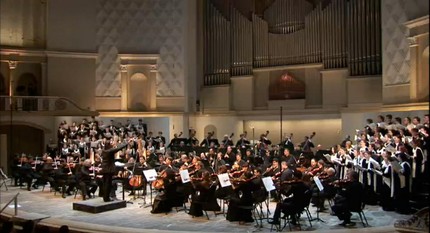 Кадр из видеозаписи концерта «Брамс. Немецкий реквием». © Московская филармония