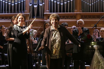 На юбилейном концерте Веры Горностаевой. Автор фото — Роман Гончаров
