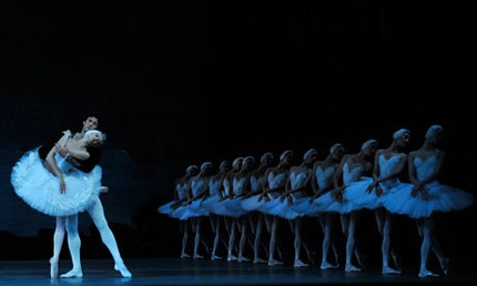 Uliana Lopatkina and Daniil Korsuntsev in the Mariinsky Ballet's Swan Lake. Photograph: Robbie Jack/ Robbie Jack/Corbis