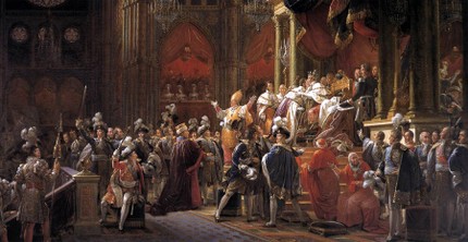 ©  Франсуа Герард. Коронация Карла 10-го. Холст, масло. 1827  ⁄  Web Gallery of Art