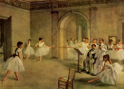 Эдгар Дега. «Танцевальное фойе Оперы на улице Ле Пелетье» (1872)