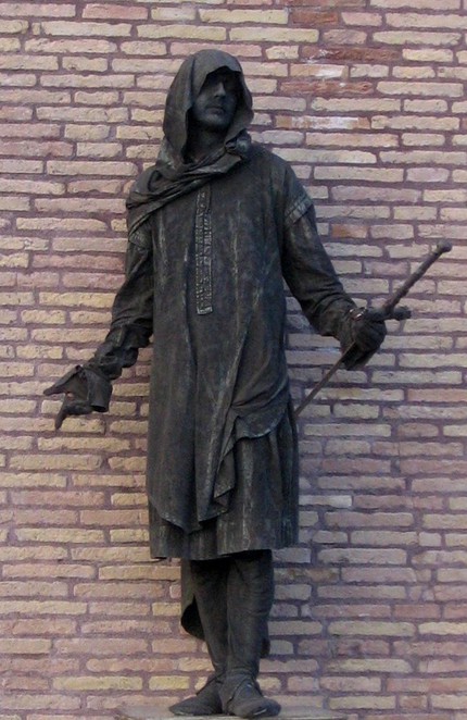 Мим на мосту Святого Ангела в Риме