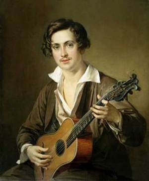 В. А. Тропинин "Гитарист (Портрет В.И. Моркова)", 1839.