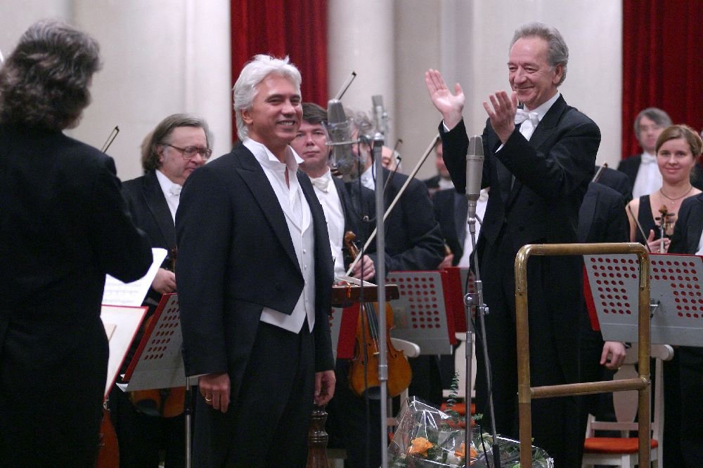 Хворостовский и Темирканов на концерте в Петербургской филармонии. Фото: Санкт-Петербургский музей театрального и музыкального искусства