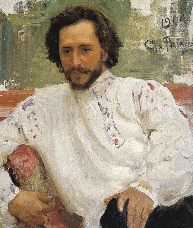 Леонид Андреев. Портрет работы И. Репина, 1904 г.
