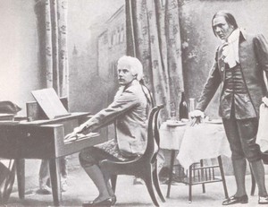 В. Шкафер и Ф. Шаляпин на премьере оперы в 1898 году