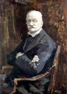Arrigo Boito in un ritratto di Giuseppe Amisani (Milano, Conservatorio Giuseppe Verdi).