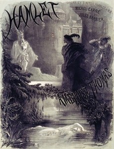 Постер для премьеры «Гамлета» в 1868 году