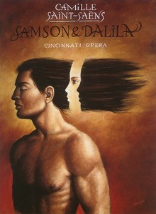 Опера Камиля Сен-Санса «Самсон и Далила». Постер Рафала Ольбиньского