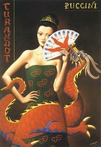 Опера Джакомо Пуччини «Турандот». Постер Рафала Ольбиньского