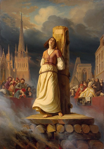 «Жанна д'Арк на костре». Anton-Hermann Stilke (1843)