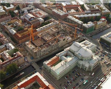 Строительство Новой сцены Мариинского театра