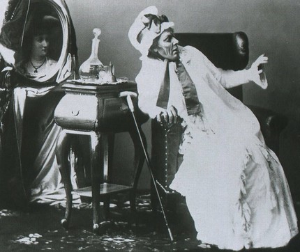 Мария Славина в роли Графини («Пиковая дама»). Мариинский театр, 1890
