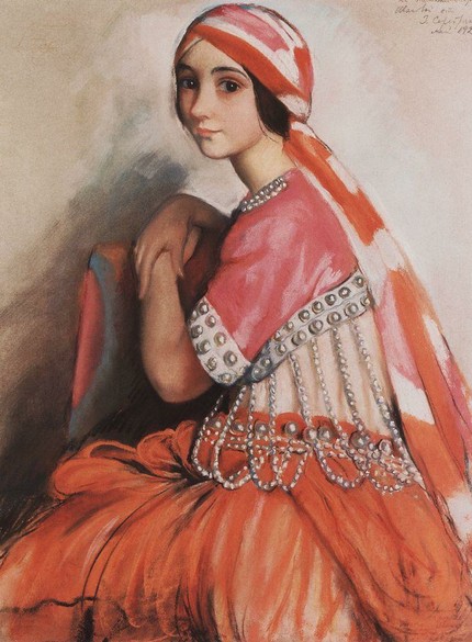 Серебрякова З.Е. Портрет балерины Л.А.Ивановой. 1922