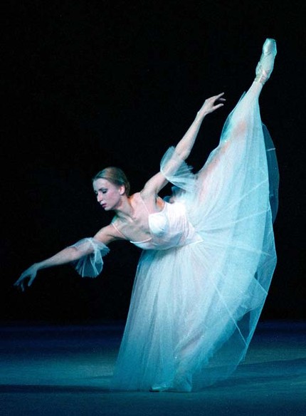 Людмила Кудрявцева в партии Жизели в балете «Жизель»