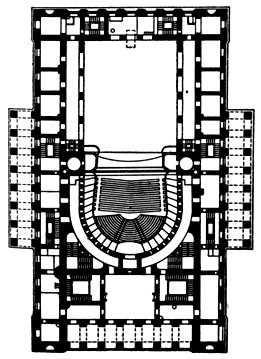 План Ленинградского академического театра драмы им. Пушкина (б. Александринский театр)