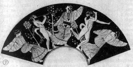 Дионисийское шествие. Аттическая ваза. 5 в. до н. э.