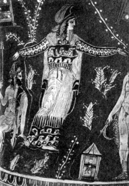 «Ваза Андромеды». Конец 5 в. до н. э. Берлин (Андромеда изображена в театральном костюме)