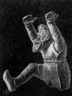 Пародия на трагического актёра. Бронза. Афины