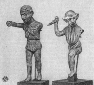 Римские мимы. Терракота. Британский музей