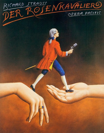 Опера Рихарда Штрауса «Кавалер розы». Постер Рафала Ольбиньского