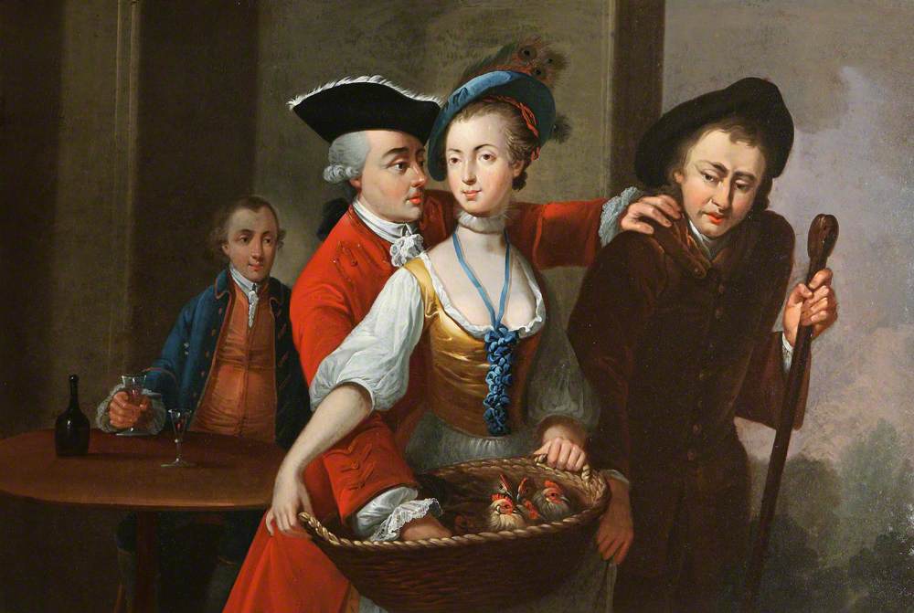 Роберт Уилкс в комедии Фаркера, 1706 г.
