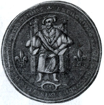 Печать «короля» Базоши. 1545 г.