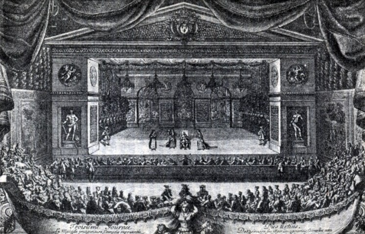 Представление «Мнимого больного» в Версале. 1674 г.