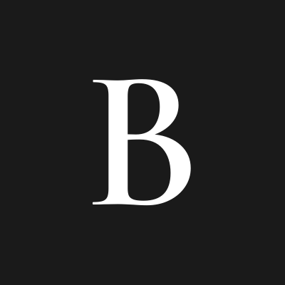 Иконка B белая